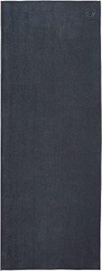Manduka eQua Yoga Mat Towel, Absorbent, Quick Drying, Non-Slip for Yoga, Gym, Pilates, Outdoor Fitness 72.00" x 72.00", Thunder