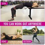 4 Fabric Booty Exercise Bands for Women & Men - Glute, Hip & Thigh Resistance Bands with Workout Guide
