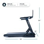 Echelon Stride 4s+22 Treadmill - Auto-Fold | 300 Lb Capacity | Motorized Incline | Comfortable Air Cushioning Deck | Elevate Home Workouts | Easy Storage | USB Charging Port + 30-Day Free Membership