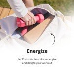 Portzon Weights Dumbbells 10 Colors Options Compatible with Set of 2 Neoprene Dumbbells Set,1-15 LB, Anti-Slip, Anti-roll, Hex Shape Blue