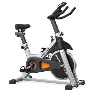 YOSUDA Indoor Cycling Bike Stationary - Cycle Bike with Ipad Mount &Comfortable Seat Cushion (Gray)