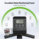 Caromix Recumbent Exercise Bike for Adults Seniors, Stationary Bike for Home with Comfortable Seat and Heart Rate Handle, Magnetic Resistance Indoor Cycling Bike with 300LBS for Cardio Workout (Black)