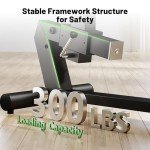 Caromix Recumbent Exercise Bike for Adults Seniors, Stationary Bike for Home with Comfortable Seat and Heart Rate Handle, Magnetic Resistance Indoor Cycling Bike with 300LBS for Cardio Workout (Black)