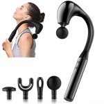 Fronnor Massage Gun Deep Tissue with Extended Handle Revolutionary U-Shaped Back Massager Body Massager for Neck,Shoulder,Leg