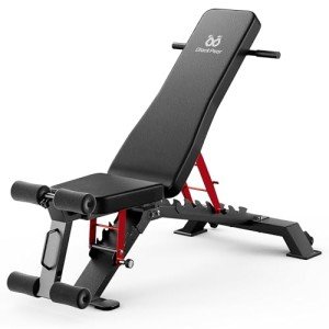 Weight Benches - 1300lb Capacity Heavy Duty Adjustable Foldable Workout Bench Press for for Home Gym Exercises Incline Flat Decline Sit-Ups Full Body Workouts