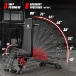 Weight Benches - 1300lb Capacity Heavy Duty Adjustable Foldable Workout Bench Press for for Home Gym Exercises Incline Flat Decline Sit-Ups Full Body Workouts