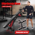 Weight Benches - 1300lb Capacity Heavy Duty Adjustable Foldable Workout Bench Press for for Home Gym Exercises Incline Flat Decline Sit-Ups Full Body Workouts