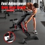 Weight Benches - 1300lb Capacity Heavy Duty Adjustable Foldable Workout Bench Press for for Home Gym Exercises Incline Flat Decline Sit-Ups Full Body Workouts