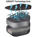 Exerpeutic Foldable Exercise Bike, 8 levels of Resistance Stationary Bicycle with Airsoft Seat, LCD Display to Track Distance, Calories, Time and Speed