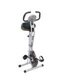 Exerpeutic Foldable Exercise Bike, 8 levels of Resistance Stationary Bicycle with Airsoft Seat, LCD Display to Track Distance, Calories, Time and Speed