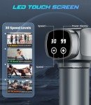 KUPAKY Massage Gun, Deep Tissue Massage Gun for Pain Relief, Handheld Electric Muscle Back Massager, Super Quiet Percussion Electric Massager with 30 Speed Levels 6 Massage Heads, Carry Case (Grey)