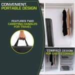 ProsourceFit Tri-Fold Folding Thick Exercise Mat 6’x4’ with Carrying Handles for Tumbling, Martial Arts, Gymnastics, Stretching, Core Workouts, Black