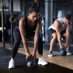 BalanceFrom Puzzle Exercise Mat with EVA Foam Interlocking Tiles for MMA, Exercise, Gymnastics and Home Gym Protective Flooring, 1/2" Thick, 144 Square Feet, Black