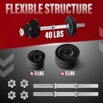 Yes4All Dumbbell Adjustable - 40lbs
