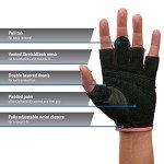 Harbinger Women's Power Gloves for Weightlifting, Training, Fitness, and Gym Workouts with StretchBack Comfort Large
