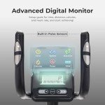 Sunny Health & Fitness Smart Elliptical Machine w/300LB Capacity & Pulse Sensor Built-in, 12" Stride Equipment for Home Cardio Exercise & Magnetic Cross-Training, Free SunnyFit App Bluetooth Connect