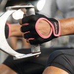 Harbinger Women's Power Gloves for Weightlifting, Training, Fitness, and Gym Workouts with StretchBack Comfort Large