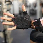 Harbinger Women's Power Gloves for Weightlifting, Training, Fitness, and Gym Workouts with StretchBack Comfort Large