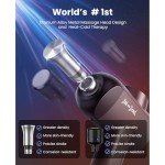 BOB AND BRAD X6 Pro Max Massage Gun with Heat-Cold and Metal Head Therapy, FSA/HSA Eligible, Percussion Deep Tissue Massager Gun for Athletes, Electric Muscle Massage Gun with 6 Replacements