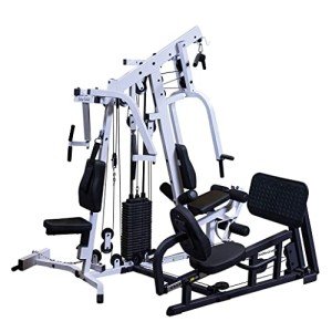 Body-Solid (EXM2500LPS) Multi-Station Home Gym Machine, Arm & Leg Strength Training Functional Exercise Workout Station, 210lbs. Weight Stack with Leg Press