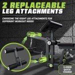 UNIRAY Weight Bench, Workout Bench for Home Gym with 1200 LBS Capacity, Adjustable Weight Bench with Heavy Duty Leg Extension and Preacher Pad, Gym Bench Incline Flat Decline for Bench Press Full Body Strength Training