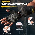 FREETOO Workout Gloves for Men, [Full Palm Protection] [Ultra Ventilated] Weight Lifting Gloves with Cushion Pads and Silicone Grip Gym Gloves Sturdy Training Gloves for Exercise Fitness