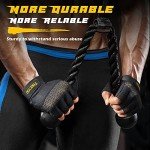 FREETOO Workout Gloves for Men, [Full Palm Protection] [Ultra Ventilated] Weight Lifting Gloves with Cushion Pads and Silicone Grip Gym Gloves Sturdy Training Gloves for Exercise Fitness