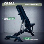 MAJOR FITNESS Adjustable Weight Bench, 1300LBS Capacity, 32 Positions for Strength Training, Bench Press, and Full-Body Workouts for Home or Garage Gym (Black)