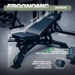 MAJOR FITNESS Adjustable Weight Bench, 1300LBS Capacity, 32 Positions for Strength Training, Bench Press, and Full-Body Workouts for Home or Garage Gym (Black)