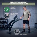 MAJOR FITNESS Adjustable Weight Bench, 1300LBS Capacity, 32 Positions for Strength Training, Bench Press, and Full-Body Workouts for Home or Garage Gym (Black)