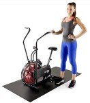 Marcy Exercise Equipment Mat, Floor Mat For Workout Equipment like Treadmill, Exercise Bike, Gym Accessories, 60 Inches long | MAT-365 Black