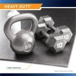 Marcy Exercise Equipment Mat, Floor Mat For Workout Equipment like Treadmill, Exercise Bike, Gym Accessories, 60 Inches long | MAT-365 Black