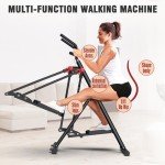 FovemiG Air Walk Elliptical Glider Machine,Ellipse Home Cross-Training Arm/Leg Cardio Workout Machine for Senior & Adult,Side Sway Action 360 Motion Full-Body Exerciser for Home Gym