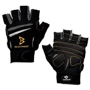 Men's Beastmode Half Finger Fitness Gloves (Large)