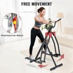 FovemiG Air Walk Elliptical Glider Machine,Ellipse Home Cross-Training Arm/Leg Cardio Workout Machine for Senior & Adult,Side Sway Action 360 Motion Full-Body Exerciser for Home Gym