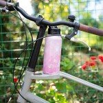 Konokyo 40oz Insulated Water Bottle Stainless Steel Sport Bottles with 3 Lids,Marble Blossom