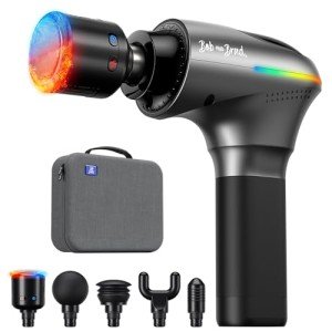 BOB AND BRAD A2 Pro Massage Gun with Heat and Cold Therapy, Professional Percussion Massage Gun Deep Tissue for Athletes Home Gym, Portable Muscle Massager, FSA and HSA Eligible