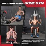 Home Gym Multifunctional Exercise Equipment with 143 LBS Weight Stack,Pulley System, Fly Chest, and Leg Press Gym Equipment for Home Full Body Workout Machine