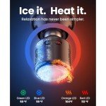 BOB AND BRAD A2 Pro Massage Gun with Heat and Cold Therapy, Professional Percussion Massage Gun Deep Tissue for Athletes Home Gym, Portable Muscle Massager, FSA and HSA Eligible