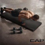 CAP Barbell Folding Exercise Mat – Durable, Anti-Tear, Thick Padding for Fitness, Aerobics, Gymnastics & Home Workouts. 72"L x 24"W x 2"Thick. BLACK