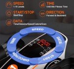 Under Desk Elliptical Machine, Ellipse Leg Exerciser with 15 Adjustable Speeds, Electric Seated Pedal Exerciser Leg Exerciser While Sitting for Seniors with LED Monitor Touch Remote Controls for Home