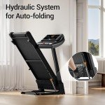 Treadmill with 3-Level Incline for Home and 3.0 HP Quiet Brushless, 8.7 MPH, 300 lbs Capacity