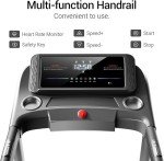 Treadmill with 3-Level Incline for Home and 3.0 HP Quiet Brushless, 8.7 MPH, 300 lbs Capacity