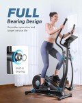 MERACH Elliptical Exercise Machine for Home Use, Elliptical Machine with Hyper-Quiet Magnetic Drive System, 8-Level Resistance Adjustment, 15.5IN Stride, 351LBS Loading Capacity, MERACH App