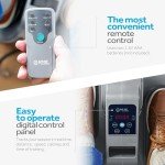 SITFIT Leg Exerciser While Sitting for Seniors, Under Desk Elliptical Machine, Leg Exercise Machine, Portable Motorized Pedal Exerciser with Remote Control, Fully Assembled for Rehabilitation