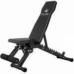 MAJOR FITNESS Drone9 Weight Bench - Foldable Commercial-Grade Adjustable Workout Bench with 900LBS Capacity, 11 Adjustable Positions, Space-Saving Design for Home Gym Strength Training