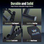 MAJOR FITNESS Drone9 Weight Bench - Foldable Commercial-Grade Adjustable Workout Bench with 900LBS Capacity, 11 Adjustable Positions, Space-Saving Design for Home Gym Strength Training