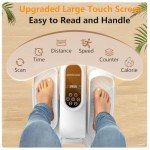 DamKee Under Desk Elliptical Exercise Machine, Electric Ellipse Leg Exerciser As Seen On TV, 12 Speed Foot Leg Exerciser While Sitting for Seniors, Portable Mini Seated Pedal Exerciser for Home Office