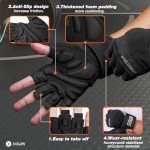 SIMARI Padded Workout Gloves for Men and Women, Ventilated Weight Lifting Gloves with Wrist Wraps Support, Full Palm Protection, Great Grip for Gym Training, Fitness, Weightlifting, Exercise