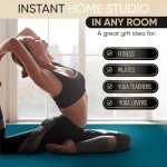 Gorilla Mats Premium Large Yoga Mat – 6' x 4' x 8mm Extra Thick & Ultra Comfortable, Non-Slip Barefoot Exercise Mat – Works Great on Any Floor for Stretching, Cardio or Home Workouts